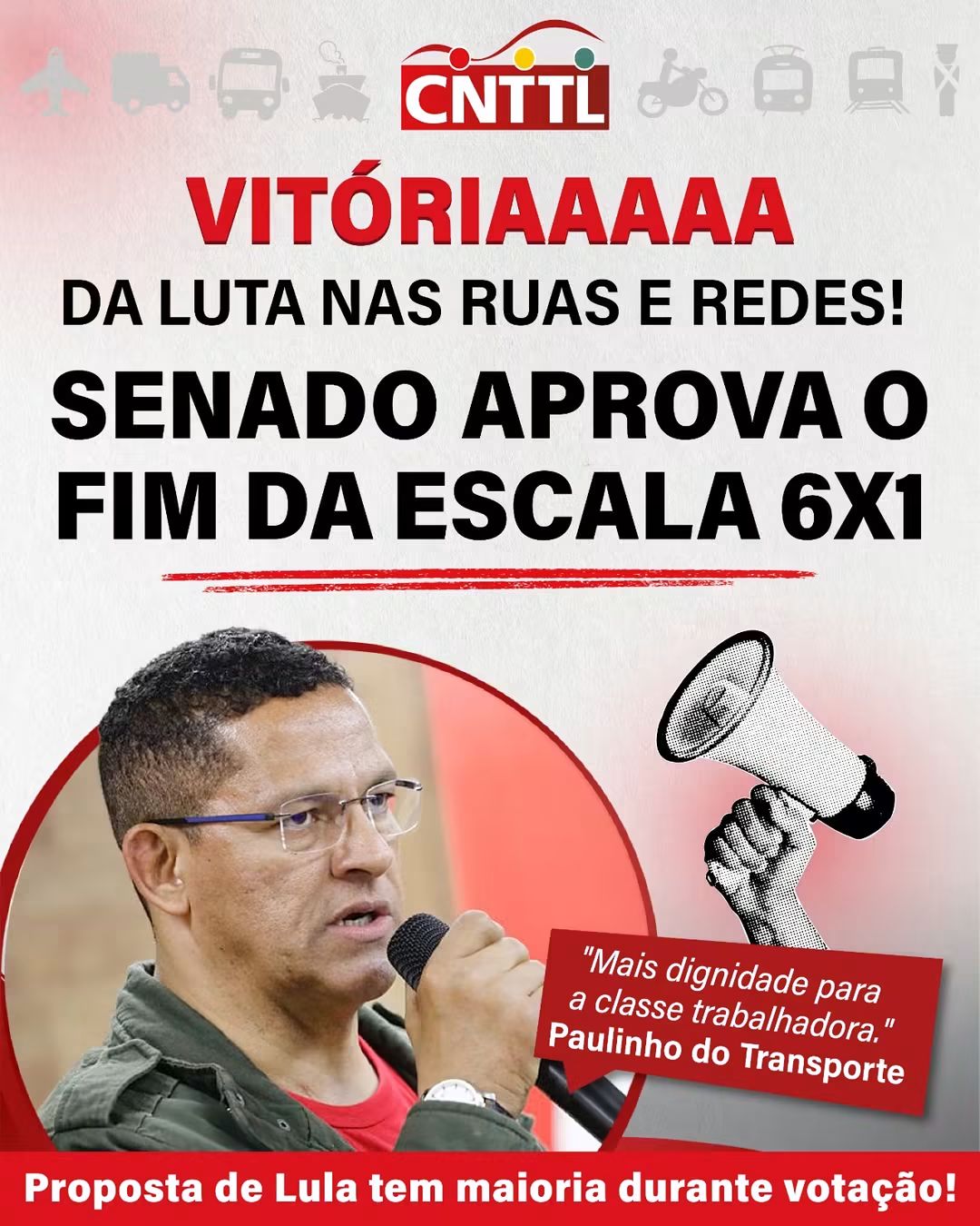 VITÓRIA DA CLASSE TRABALHADORA! SENADO APROVA O FIM DA ESCALA 6X1